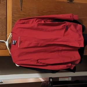 Red scrub jacket